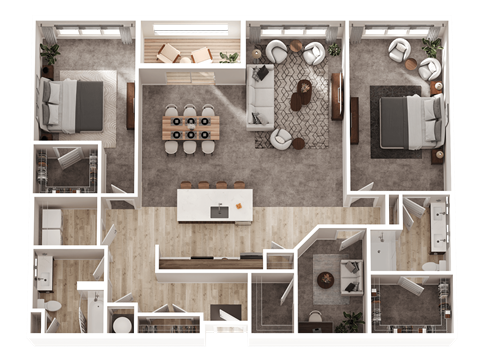 2 bed 2 bath I at The District at Deerfield Residences Apartments, Mason, 45040