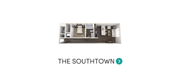 1 bedroom apartment floor plan at Arena Place Apartments in Grand Rapids, MI