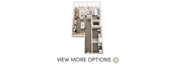 1 bedroom 1 bathroom floor plan at Lindsey Living | Apartments in Troy, MI