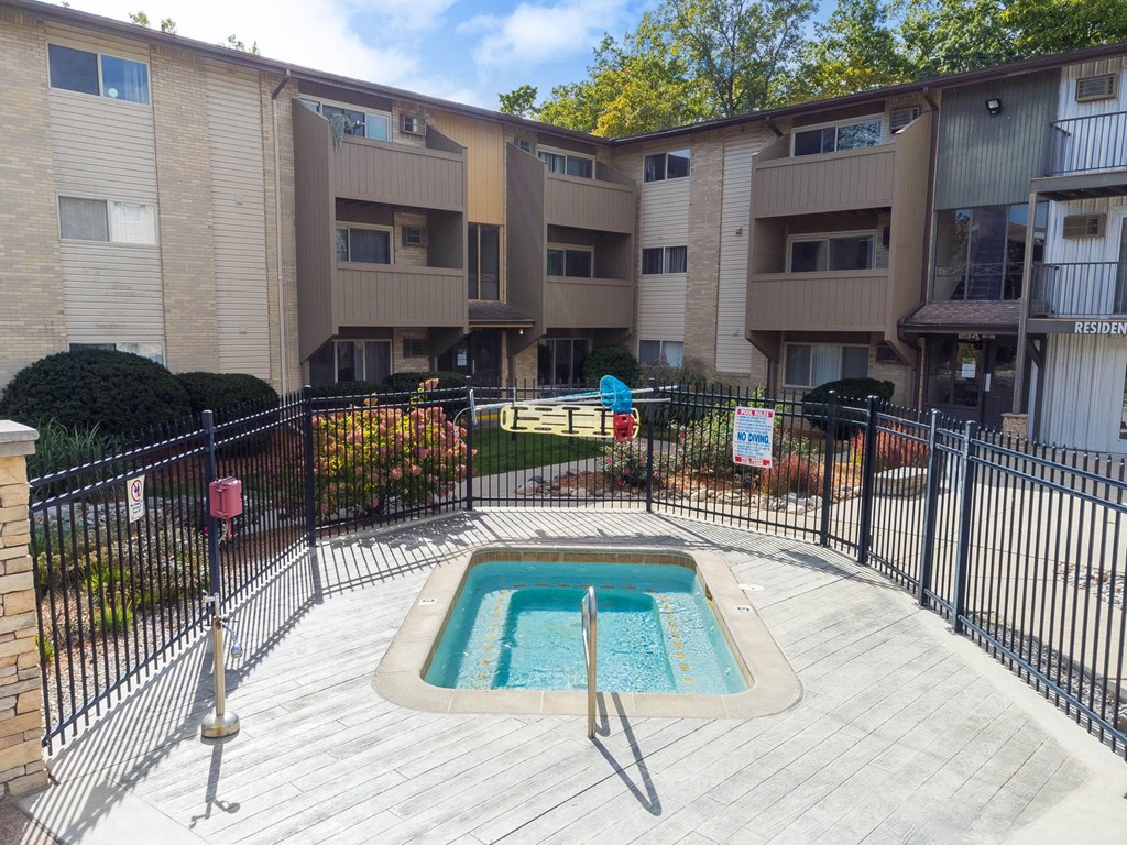 Pool at Capitol Villa Apartments near Michigan State University in East Lansing, MI