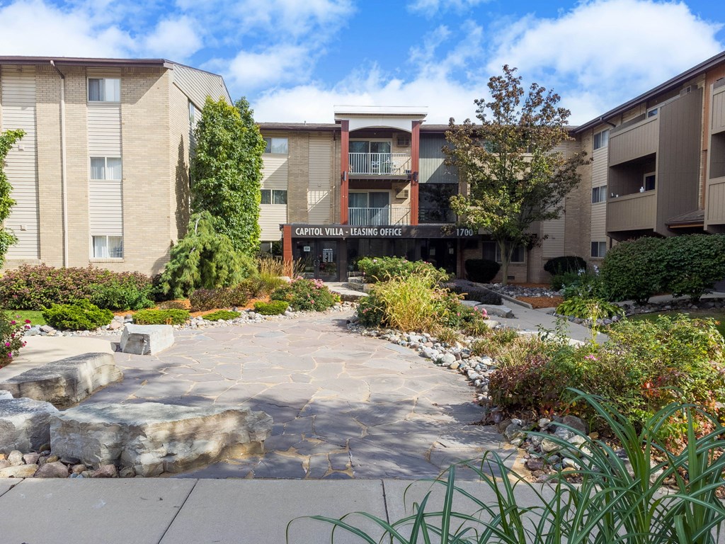 Exterior at  Capitol Villa Apartments near Michigan State University in East Lansing, MI