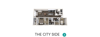 2 bedroom apartment floor plan at Arena Place Apartments in Grand Rapids, MI