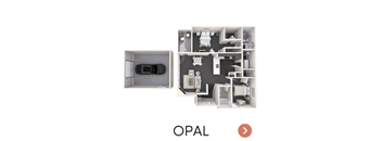 a furnished floor plan with an open concept