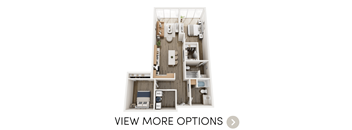 2 bedroom 2 bathroom floor plan at Lindsey Living | Apartments in Troy, MI