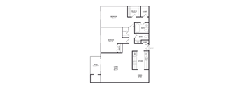 2 bedroom 1 and a half bath at Verndale Apartments in Lansing, MI