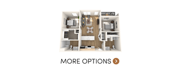 2 bedroom apartment floor plan in Brighton, MI | Vista at Brighton Apartments