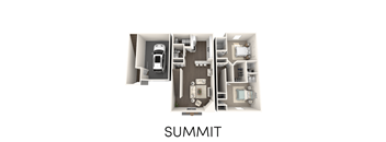 2 bedroom 2.5 bathroom townhome floor plan Aspen Lakes Estates in Holt, MI