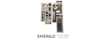 2 bedroom 2.5 bathroom townhome in DeWitt floorplan