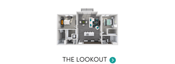 2 bedroom apartment floor plan | Apartments in Grand Rapids, MI | Gateway at Belknap Apartments