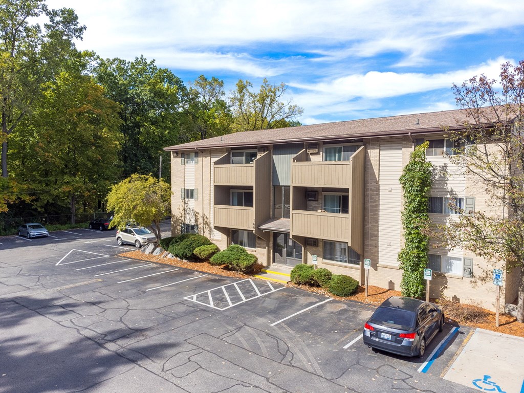 Exterior at  Capitol Villa Apartments near Michigan State University in East Lansing, MI