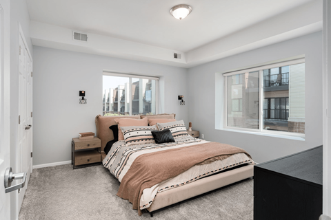 Bedroom at Metro Detroit Apartments | 42 West Apartments in Southfield MI
