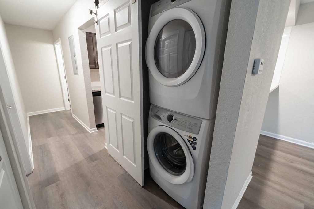 In unit washer and dryer at Alpine Slopes Apartments near Grand Rapids, MI