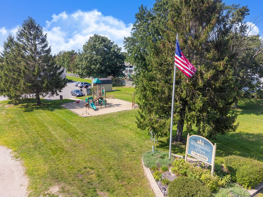 A sign in front of a tree reads "Windber".