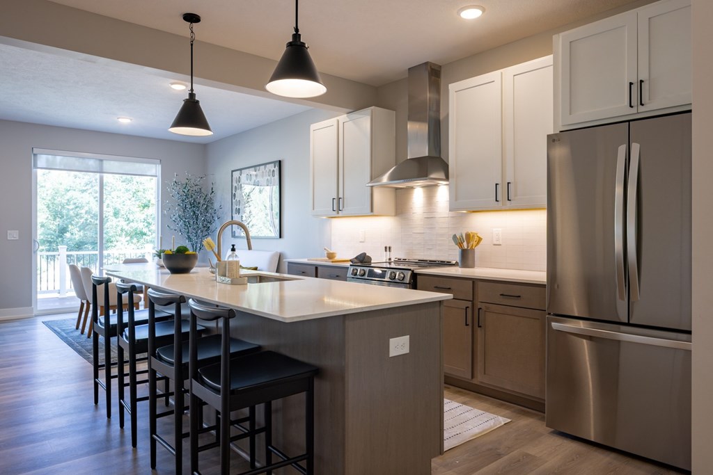 Kitchen at Okemos Grand Reserve | Apartments Townhomes and Homes for Rent in Okemos MI