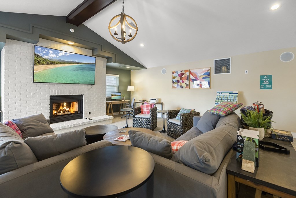 Clubhouse at Arbor Glen Apartments in East Lansing, MI near Michigan State University.