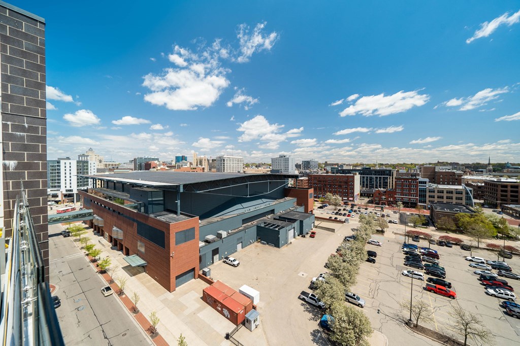View from Arena Place Apartments in Grand Rapids, MI