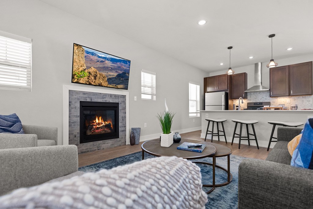 Living room in apartments in Traverse City | Bayview of Traverse City