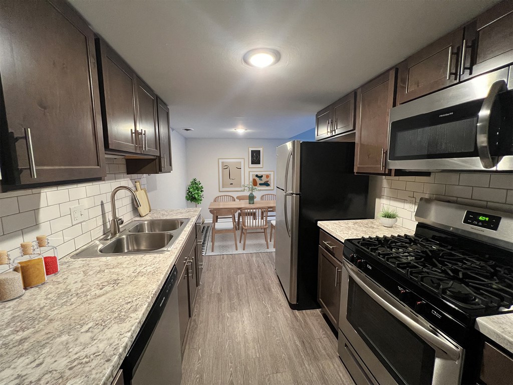 Kitchen at Briarlane Apartments in Grand Rapids, MI