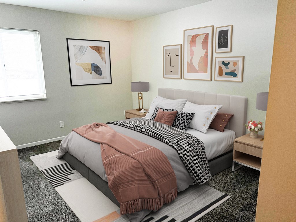 Bedroom at Briarlane Apartments in Grand Rapids, MI