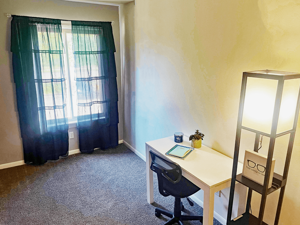 Home office at Campus Hill Apartments near Michigan State University