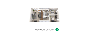 2 bedroom apartment floor plans in East Lansing, MI near Michigan State University | Campus Hill
