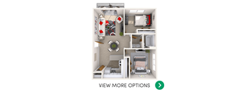 2 bedroom apartment floor plans in East Lansing, MI near Michigan State University | Campus View