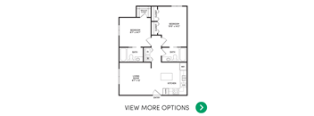 2 bedroom apartment floor plans in East Lansing, MI near Michigan State University | Capitol Villa