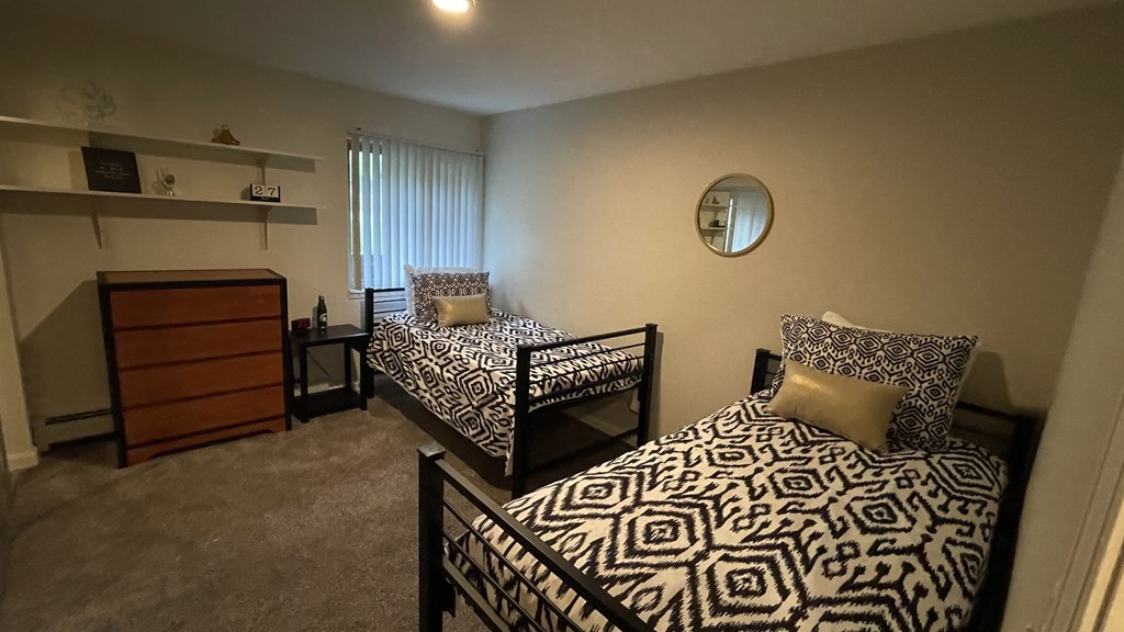 Bedroom at Cedar Village Apartments near Michigan State University in East Lansing, MI