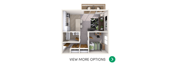 1 bedroom apartment floor plan in East Lansing near MSU | Delta Arms Apartments