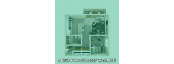 A poster advertising a waitlist for 2027 with a dollar sign.