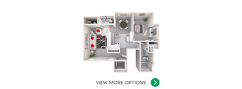 1 bedroom apartment floor plans in East Lansing, MI near Michigan State University | Eastpoint Townlets