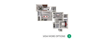 2 bedroom apartment floor plan in East Lansing near Michigan State University