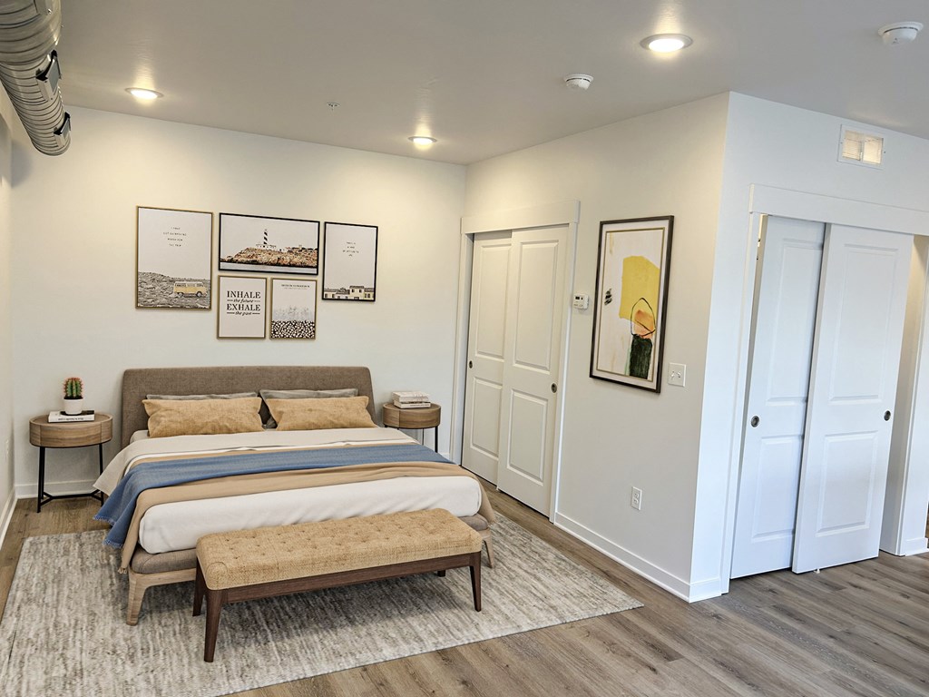 Bedroom at Elmwood Lake Apartments in Hudsonville MI