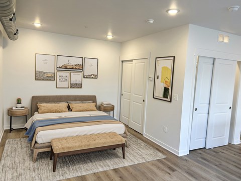 Bedroom at Elmwood Lake Apartments in Hudsonville MI