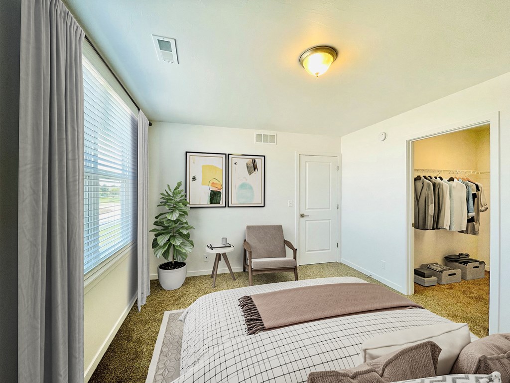 Bedroom in Townhome at Elmwood Lake in Hudsonville MI