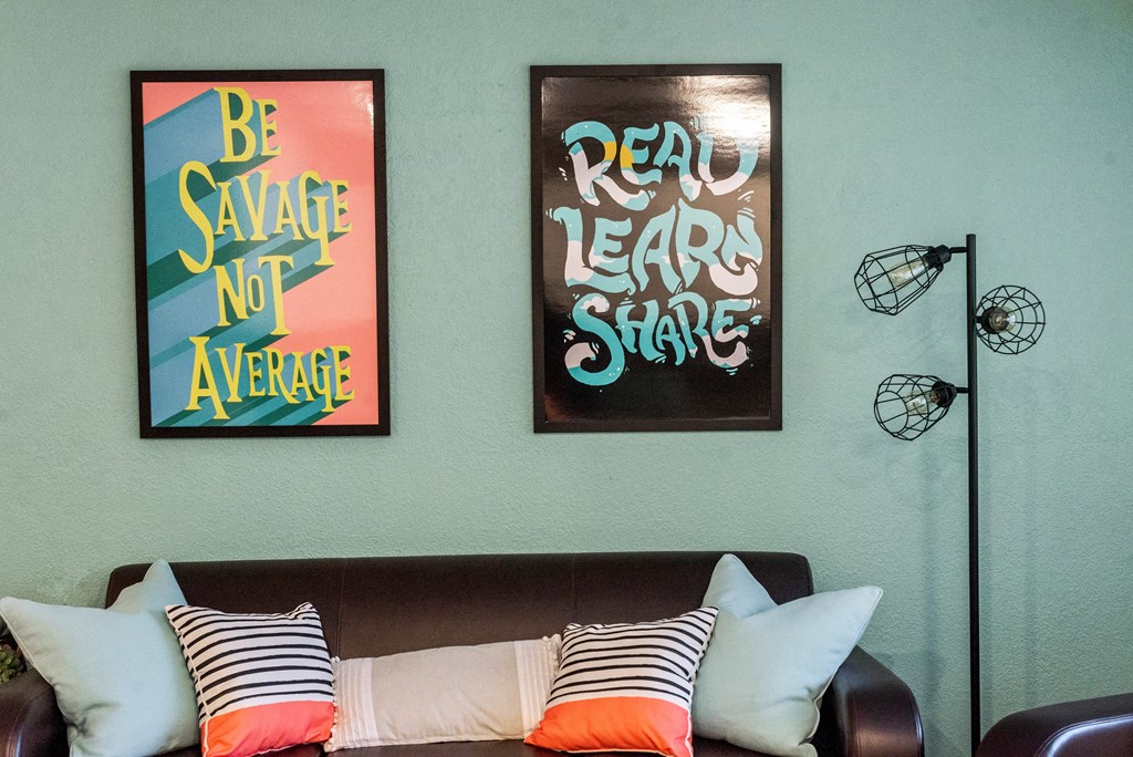 Spacious Living Room in East Lansing Apartments near Michigan State University | Glenwood