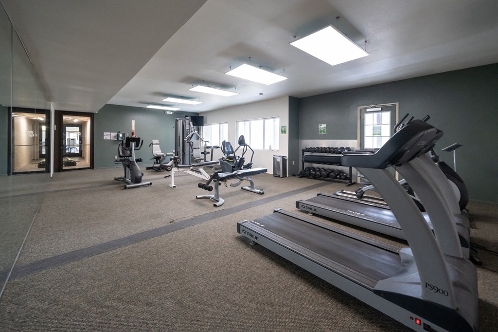 Fitness room at Alpine Slopes Apartments near Grand Rapids, MI
