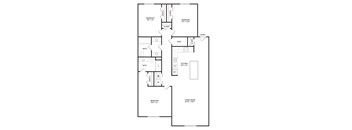 3 bedroom apartment floor plans in East Lansing, MI near Michigan State University | The Hamptons