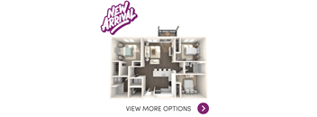3 bedroom floor plan at Okemos Apartments | Knob Hill Apartments in Okemos, MI