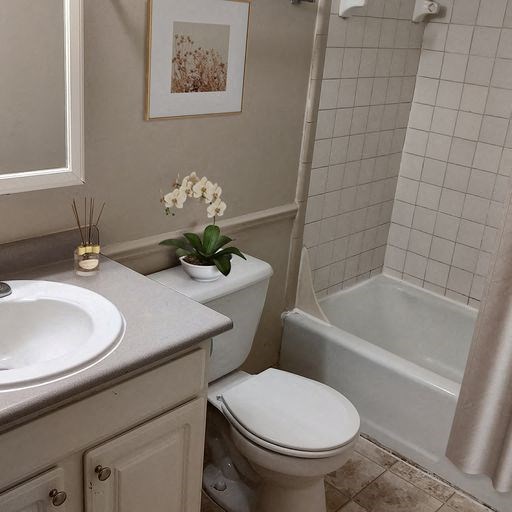 Bathroom at Mason Hills Apartments in Mason, MI