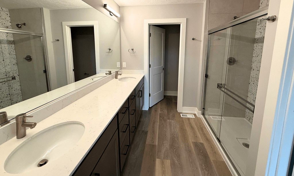 Bathroom at Okemos Grand Reserve | Apartments Townhomes and Homes for Rent in Okemos MI