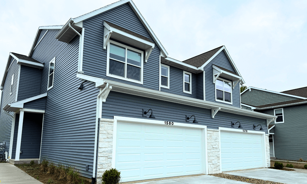 Exterior of 2-story townhome at Okemos Grand Reserve | Apartments Townhomes and Homes for Rent in Okemos MI