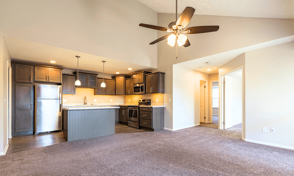 Updated kitchen in Lansing Apartments | Pine Lane Estates Apartments near Eastwood Towne Center