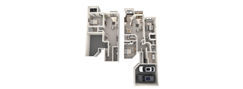 3 bedroom apartments in Novi, MI | Floor plan at River Oaks West Apartments in Novi, MI 48375