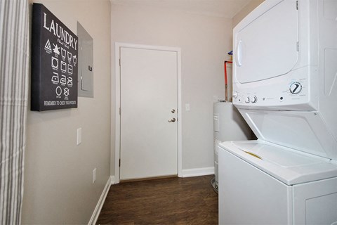 our apartments have a laundry room with a washer and dryer