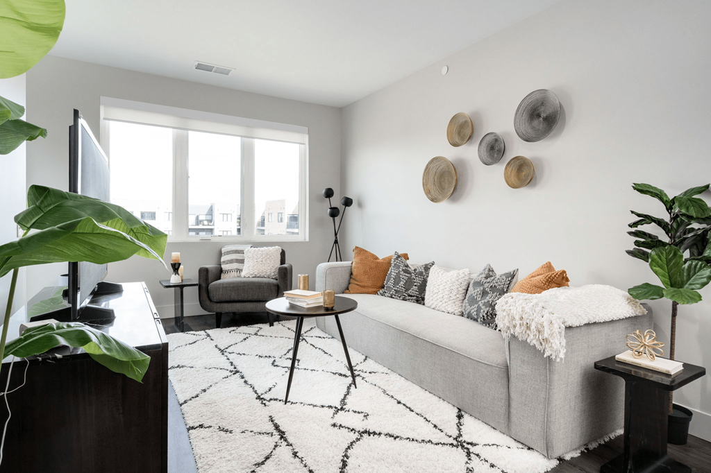 Living Room at Metro Detroit Apartments | The Gem Apartments in Livonia MI