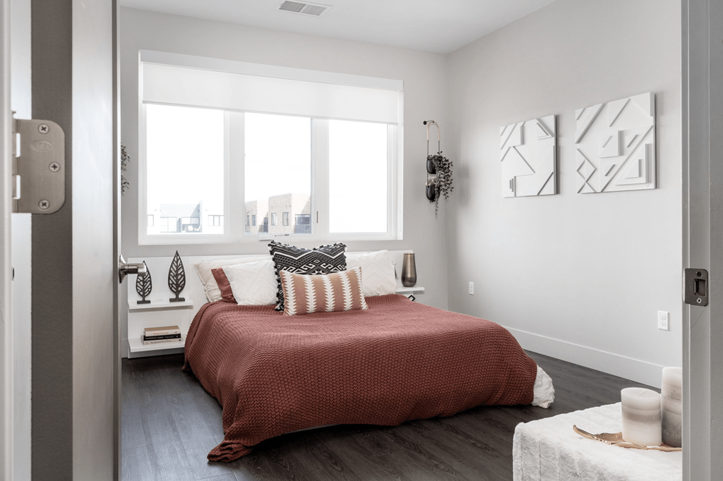 Bedroom at Metro Detroit Apartments | The Gem Apartments in Livonia MI
