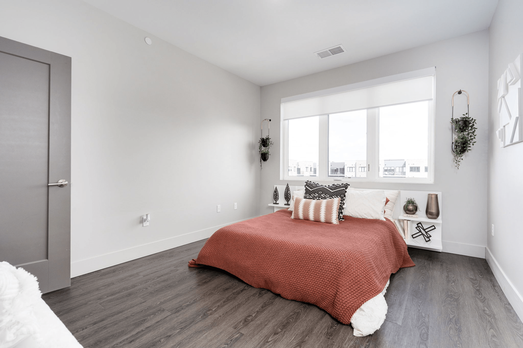 Bedroom at Metro Detroit Apartments | The Gem Apartments in Livonia MI