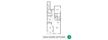 2 bedroom apartment floor plans in East Lansing, MI near Michigan State University | The Linden