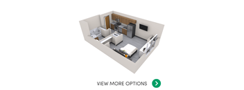 Studio floor plan at Trowbridge Lofts Apartments in East Lansing near Michigan State University